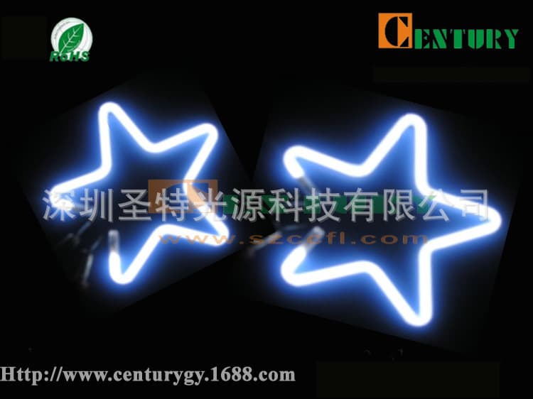 Supply of custom-shaped pentagram, heart-shaped CCFL cold cathode fluorescent tubes and inverters (manufacturer)