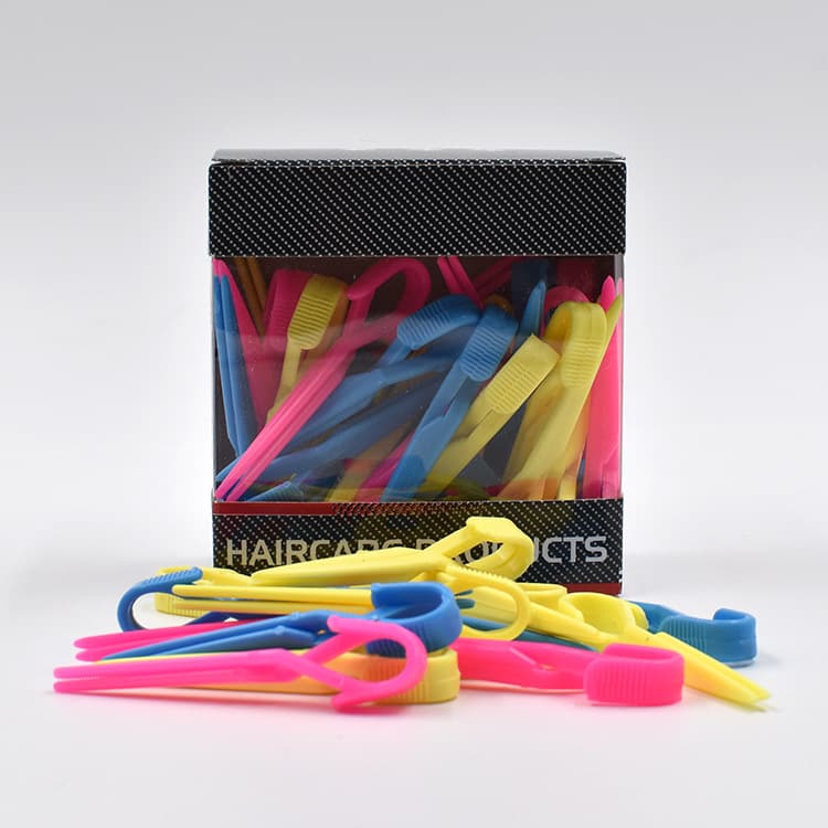 Hairdressing Boxed Cross Positioning Clip Short Hair Perm Clip Men's Electric Hair Positioning Clip Hair Salon Partition Clip Hairdressing Tools