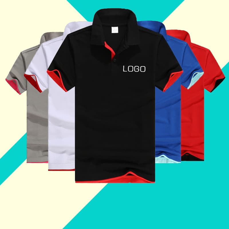 Polo shirt custom corporate workwear printed advertising shirt lapel short-sleeved T-shirt culture shirt custom logo wholesale