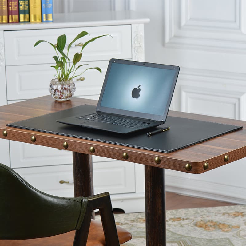Leather Writing Mat, Office Desk Writing Pad, Large Leather Desk Blotter for Executive Table