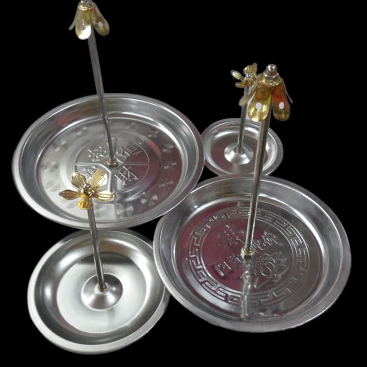 Adjustable Stainless Steel Incense Holder - 24-Hour Coil Incense Burner with Tray - Ready Stock from Manufacturer