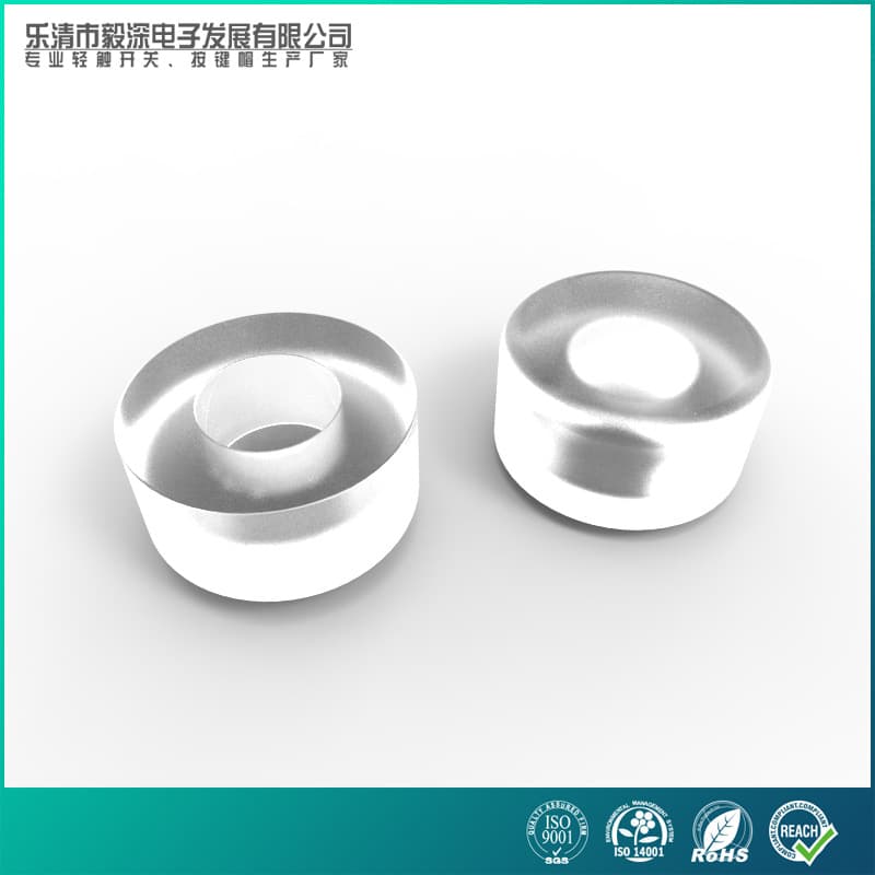 6x6 Tactile Switch PVC Keycap SC111 Transparent Silicone Button Cap Outer Diameter 6x3 Inner Hole 3mm