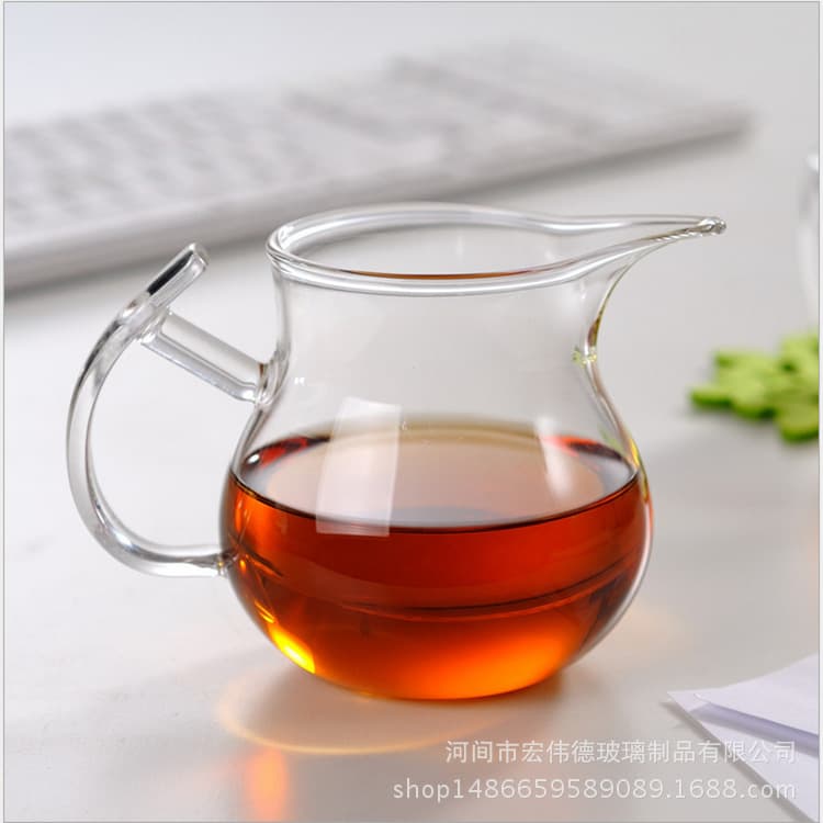 High Borosilicate Glass Fair Cup Heat-Resistant Glass Kung Fu Tea Set Tea Divider Teacup Gongfu Tea Set Tea Pitcher