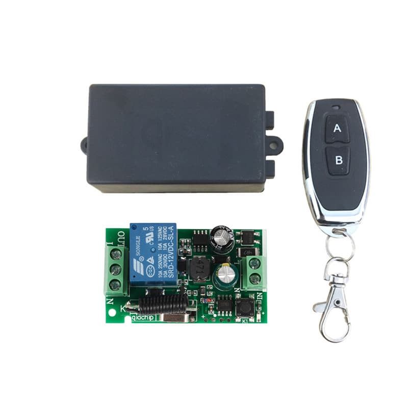 220V Single-Channel Wireless Remote Switch 433 for Smart Home Curtains, Lights, and Power Control