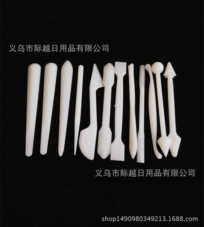 12pcs Fondant Cake Carving Set Cake Sculpting Knife & Flower Modeling Pen DIY Sugar Flower Baking Tools