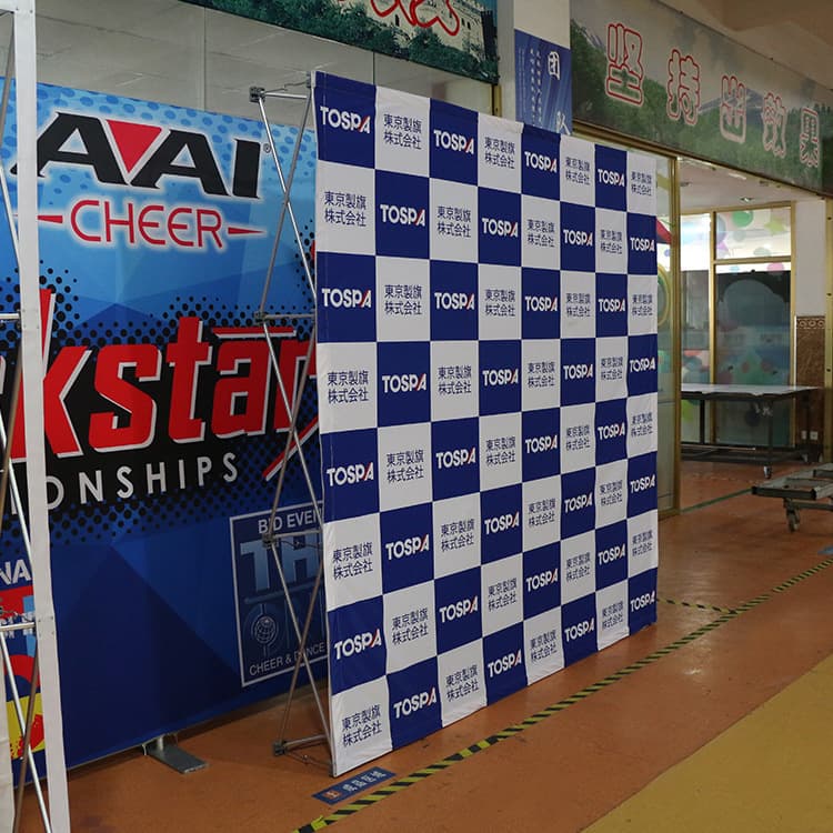 Foldable Poster Stand Wholesale Aluminum Alloy Pull-up Display Stand Floor-standing Portable Display Stand Signature Wall Registration Desk Background