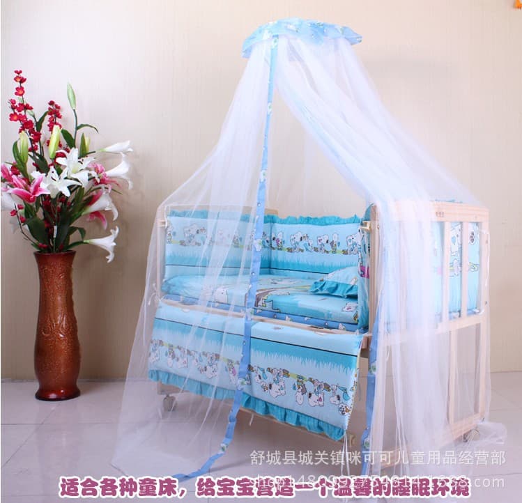 Baby Crib Mosquito Net, Children Mosquito Net, Baby Mosquito Net, Floor-Standing Palace Mosquito Net, Reinforced Mosquito Net Cover, General Processing and Wholesale