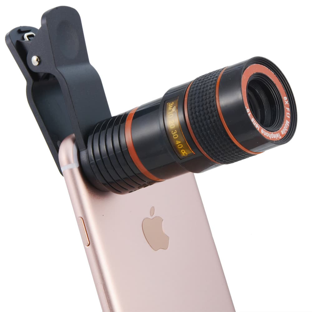 8x External Telephoto Lens for Phone Universal Long-Range Zoom Lens HD Photography Travel Camera Lens