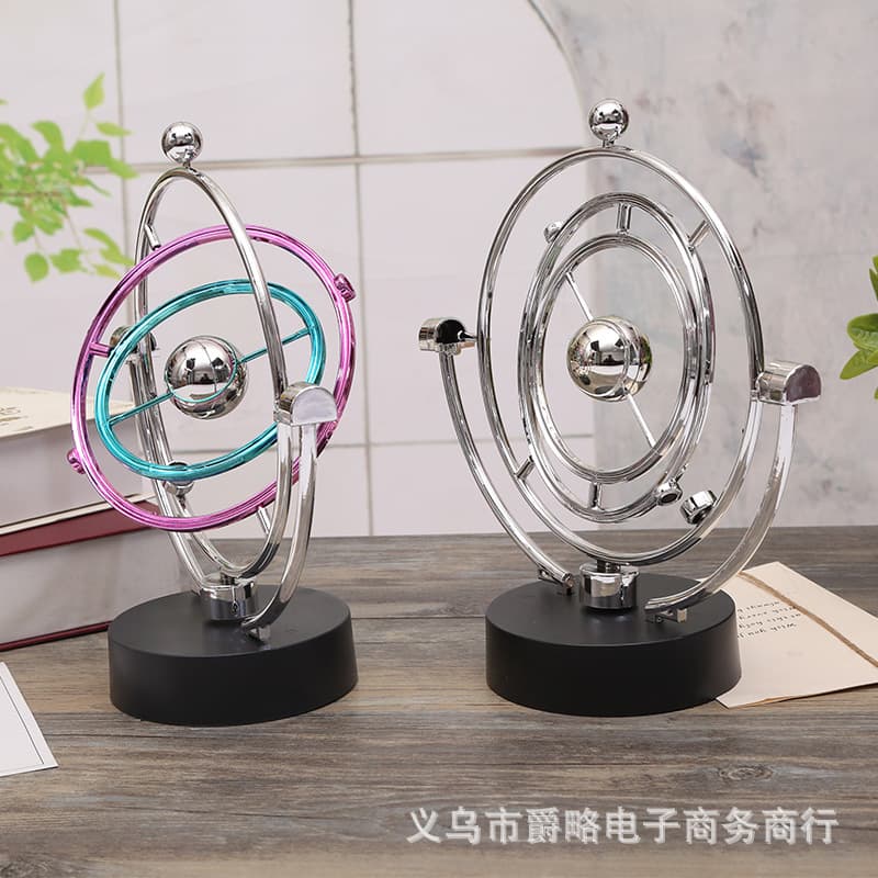 A606 Planetary Perpetual Motion Machine Celestial Model Dynamic Orbit Craft Art Magnetic Stepless Swing