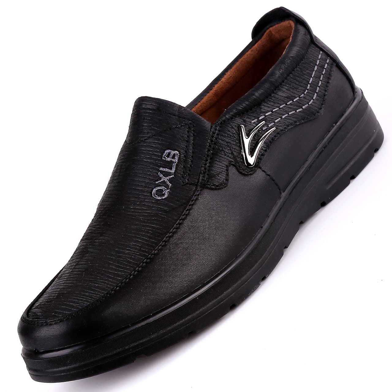 Old Beijing Cloth Shoes Spring/Autumn Fashion Casual Slip-On Men's Shoes for Middle-Aged and Elderly, Dad Soft Sole Elderly Men's Flats