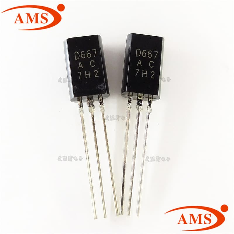 2SD667A D667 TO92L Through-Hole Power Transistor NPN High Voltage, Brand New Stock