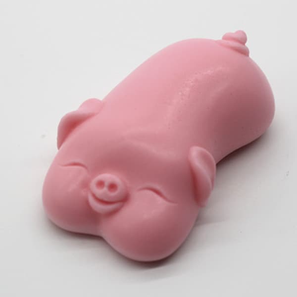 C782 Pig Handmade Soap Mold, Soap Mold, Chocolate Mold, Cake Mold, Silicone Mold, Silly Pig