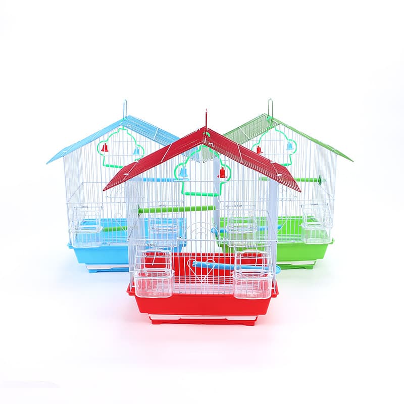 30*23*39cm Medium Bird Cage House Type Wire Universal Bird Cage Household Pet Supplies Wholesale with Hook