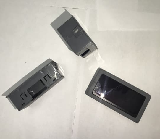 Plastic shell for three-digit display case, semi-enclosed type