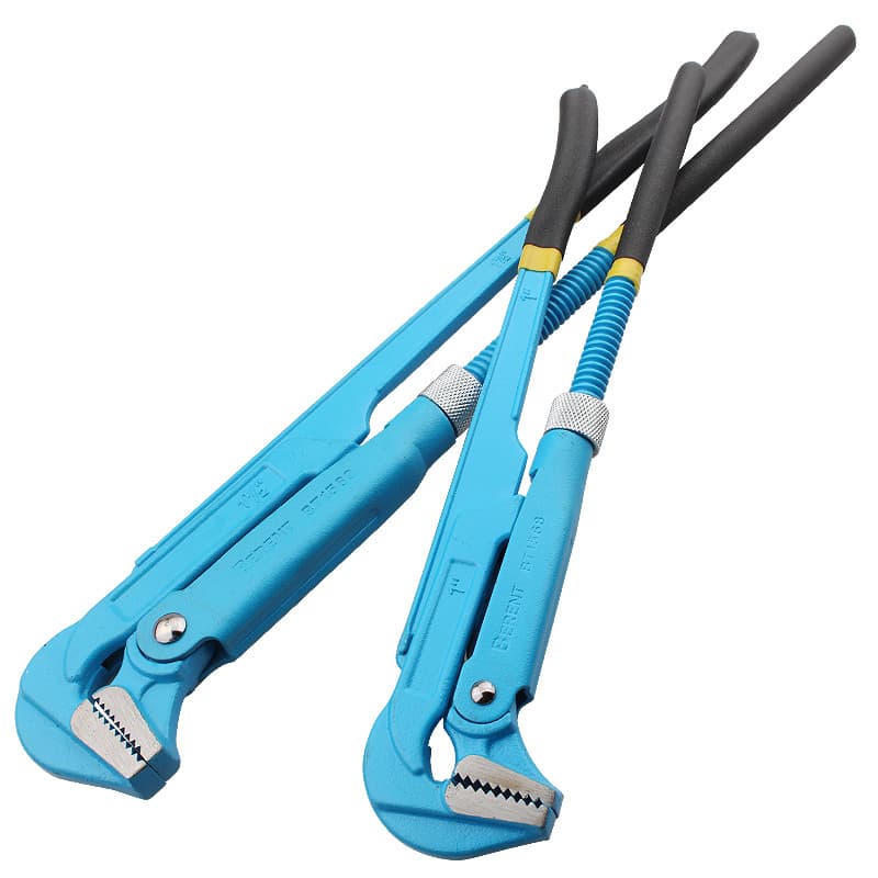 Wholesale manual quick olecranon pipe pliers hardware installation household plumbing tools 45 degree plastic dipped double handle hawkbill pliers