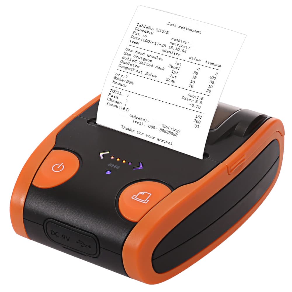 Portable Mini Thermal Printer Bluetooth 58mm Thermal Label Printer for Electronic Shipping Orders