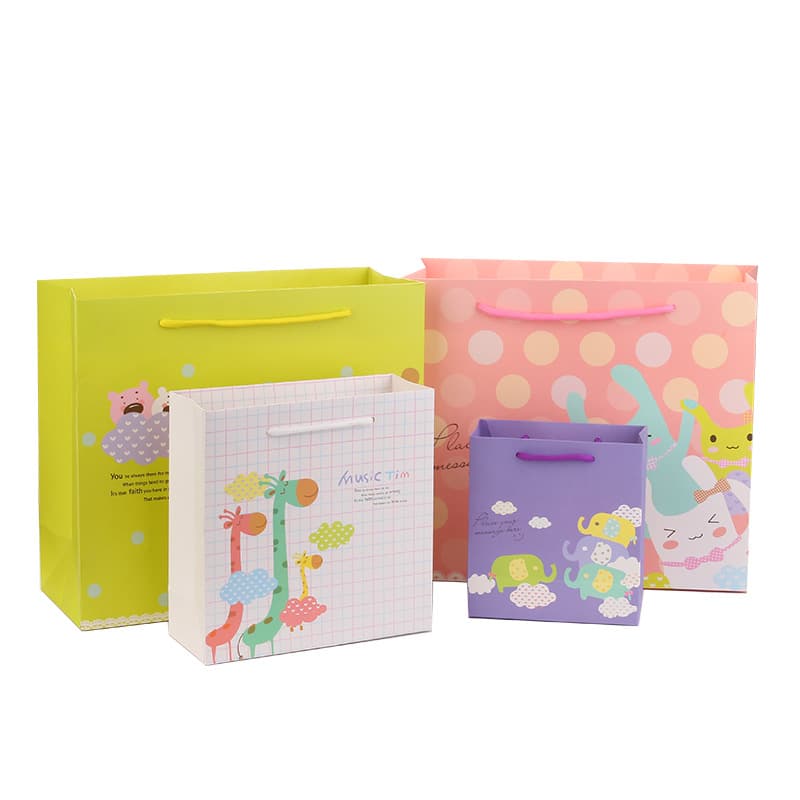 Cartoon animal balloon gift bag Children's Day gift bag hand bag paper bag packaging bag