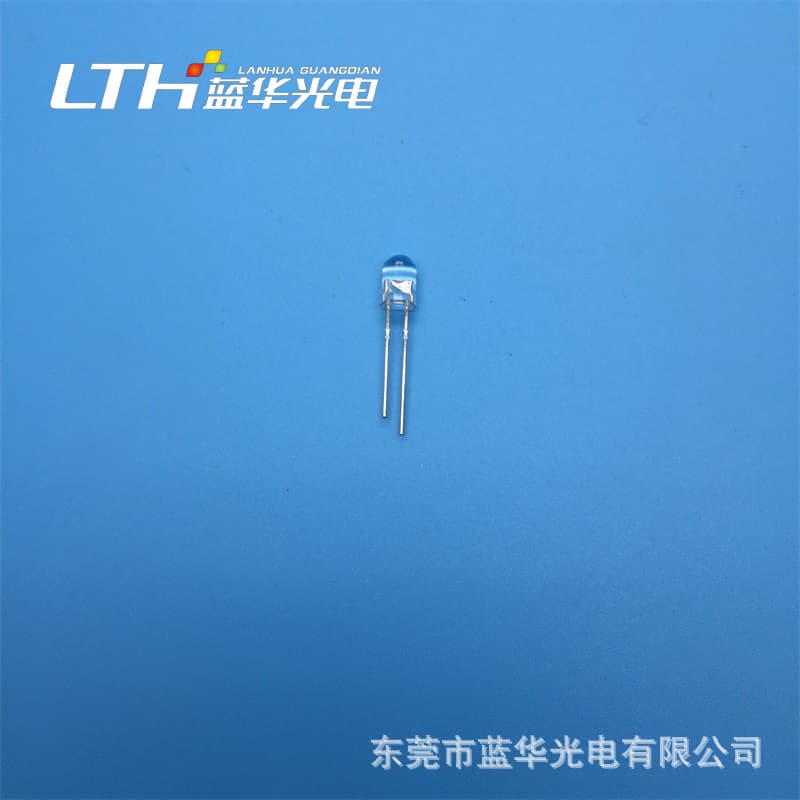 4.8MM Round Head Blue LED Bead, Directly Compatible with 5V/9V/12V/18V/24V, Automotive Grade