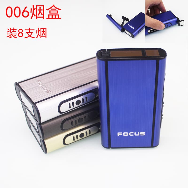 YH006 Langyi Automatic Cigarette Case Focus Cross-border 10-pack Automatic Pop-up Aluminum Cigarette Case Wholesale Engraving
