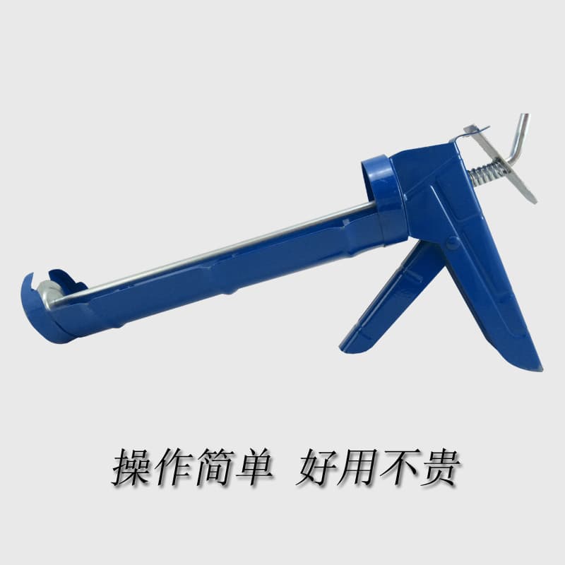 Factory Stock Glass Caulking Gun, Metal Semi-Circle Universal Hard Silicone No-Nail Adhesive Manual Tool Caulking Gun