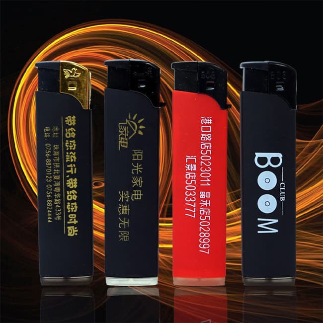 808 Special Price Rubber Advertising Lighter Disposable Plastic Rubber Lighter Hotel KTV Lighter Factory Direct