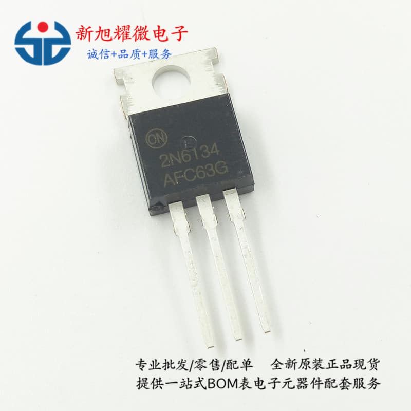 Supply of through-hole transistors 2N6134 and 6134 TO-220 power transistors. Large stock available, brand new and genuine.