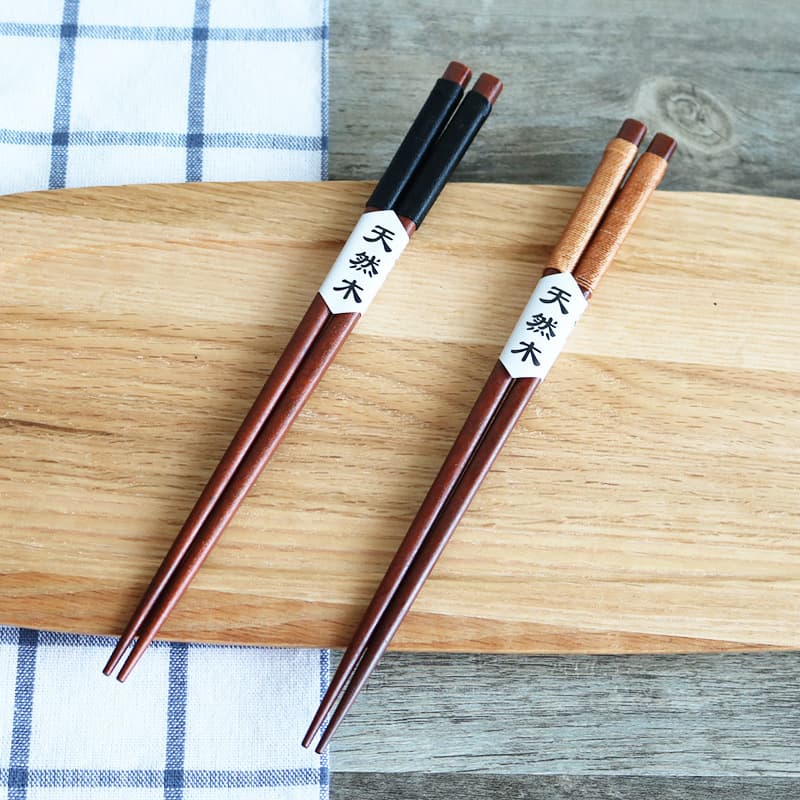 Winding Wooden Chopsticks Japanese Style Wooden Chopsticks Non-Slip Anti-Rolling Winding Pointed Iron Knife Wooden Chopsticks