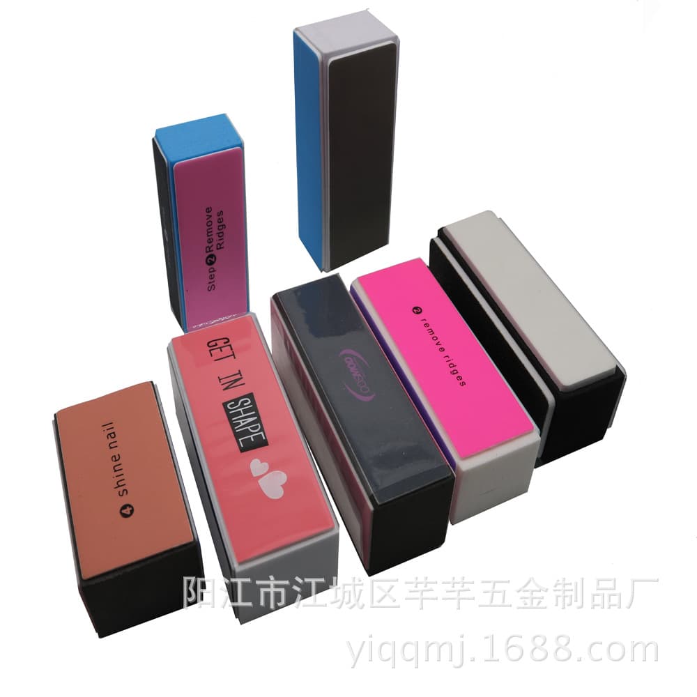 Factory wholesale color four-sided polishing block polishing block nail polishing tool polishing strip dual-purpose household