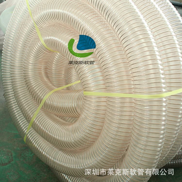 Direct from manufacturer PU steel wire hose, woodworking machinery dust suction hose, ceramic dust suction hose, ventilation pipe