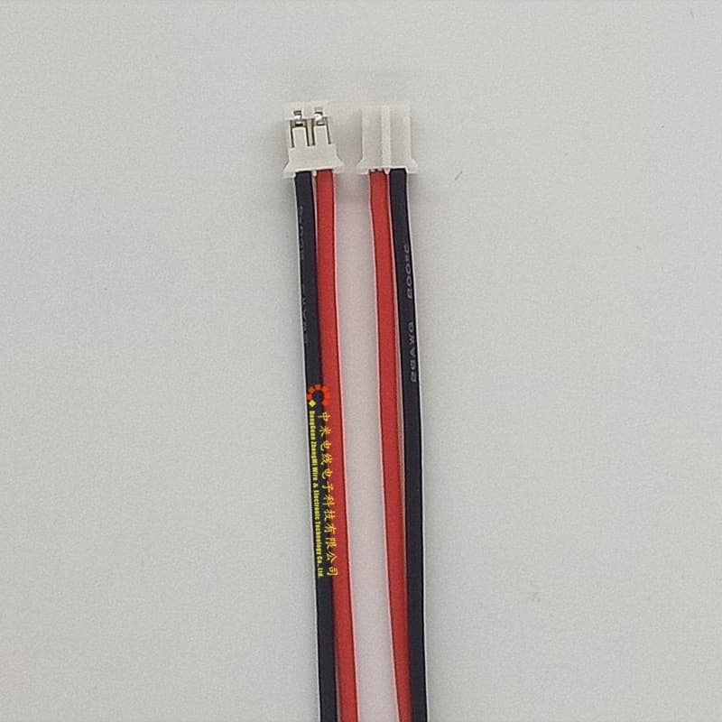 PH2.0mm pitch 2P terminal wire manufacturer single/double head extra soft silicone high-voltage soft ribbon patch LED connection wire harness
