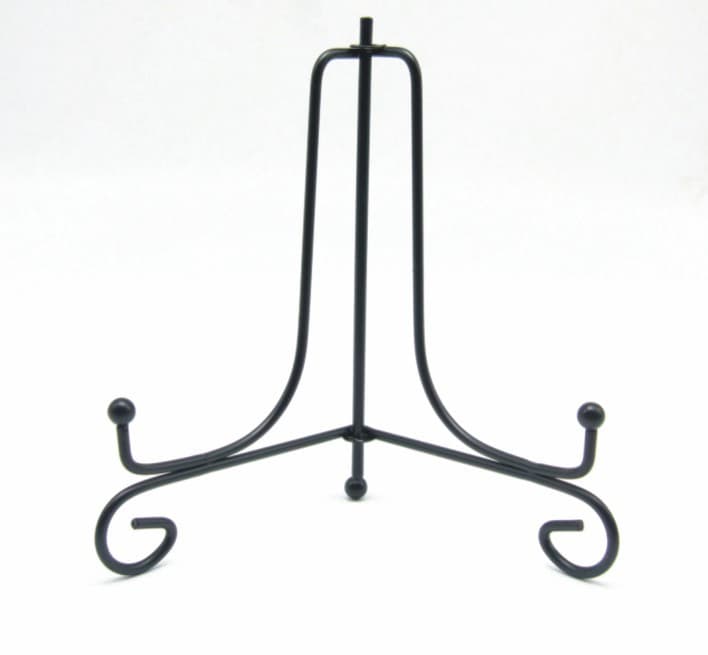 Solid Iron Tea Cake Stand Pu'er Tea Rack Painted Frame Album Stand Stone Painting Bracket