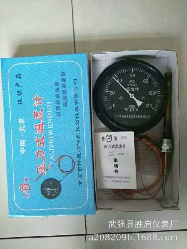 Pressure-Type Thermometer WTQ-280 Pointer Pressure-Type Thermometer 0-120 Degrees with 5-Meter Line