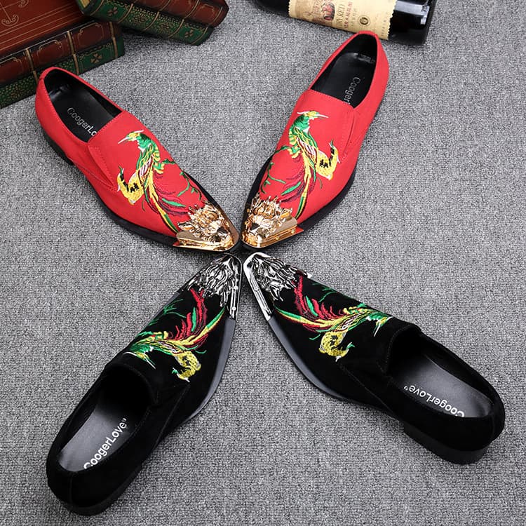 Korean style trendy hairdresser men's shoes carved leather shoes genuine leather foot covers spring and autumn breathable business casual men's leather shoes trendy shoes