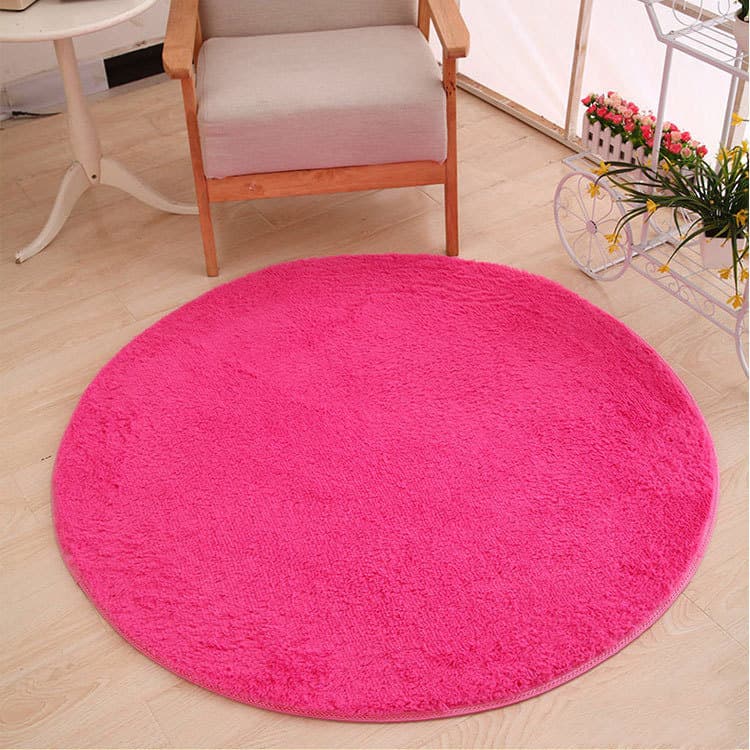 Thickened round silk wool carpet floor mat hanging basket mat rattan chair mat computer chair mat hexagonal children's tent mat production