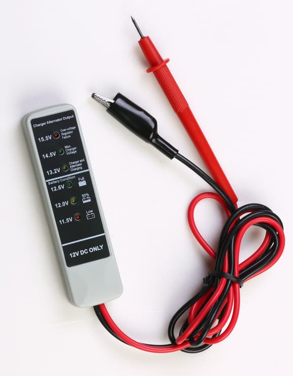Automotive Test Light, Car Battery Voltage and Charge Level Detector