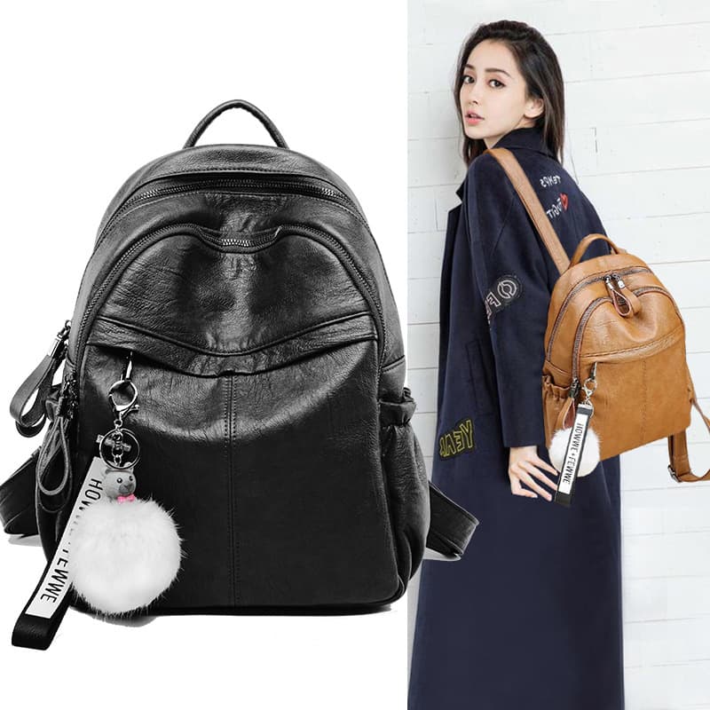 Factory wholesale genuine leather women's backpacks, multi-functional, practical, stylish travel backpacks, genuine leather women's bags