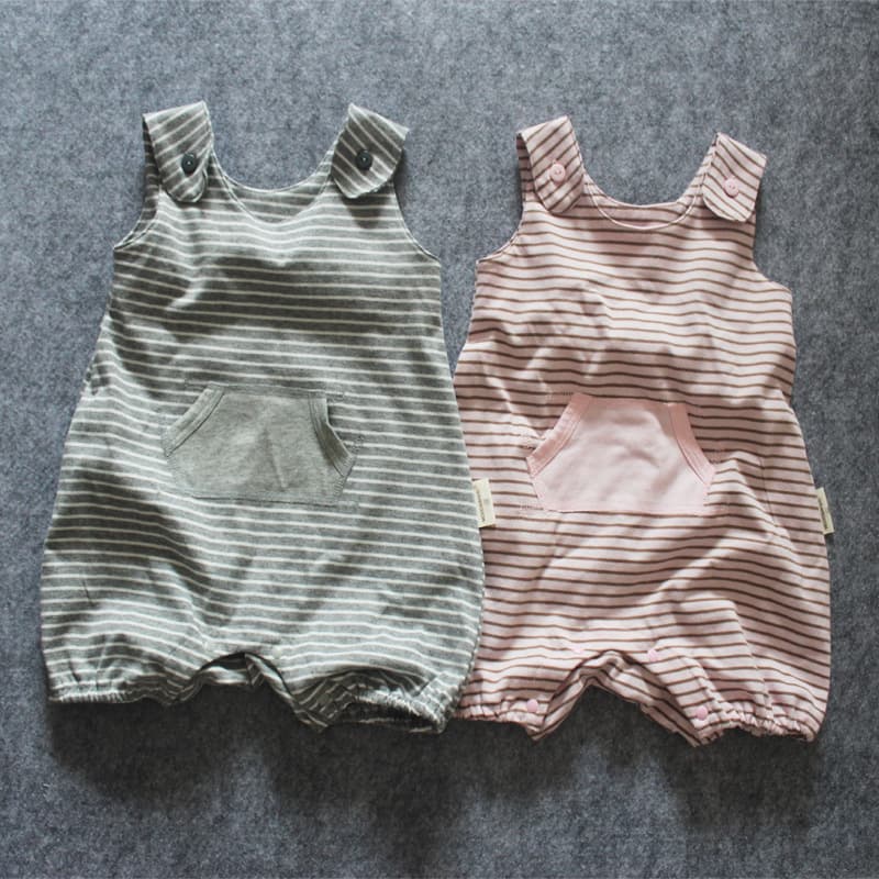 Baby Stripe Romper, Cotton Baby Jumpsuit, Soft Infant Bodysuit