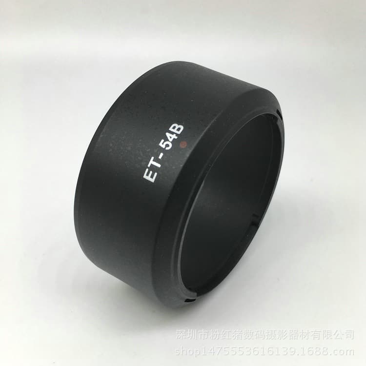 ET-54B lens hood for EOS M3 M10 mirrorless cameras with EF-M 55-200mm lens (52mm).