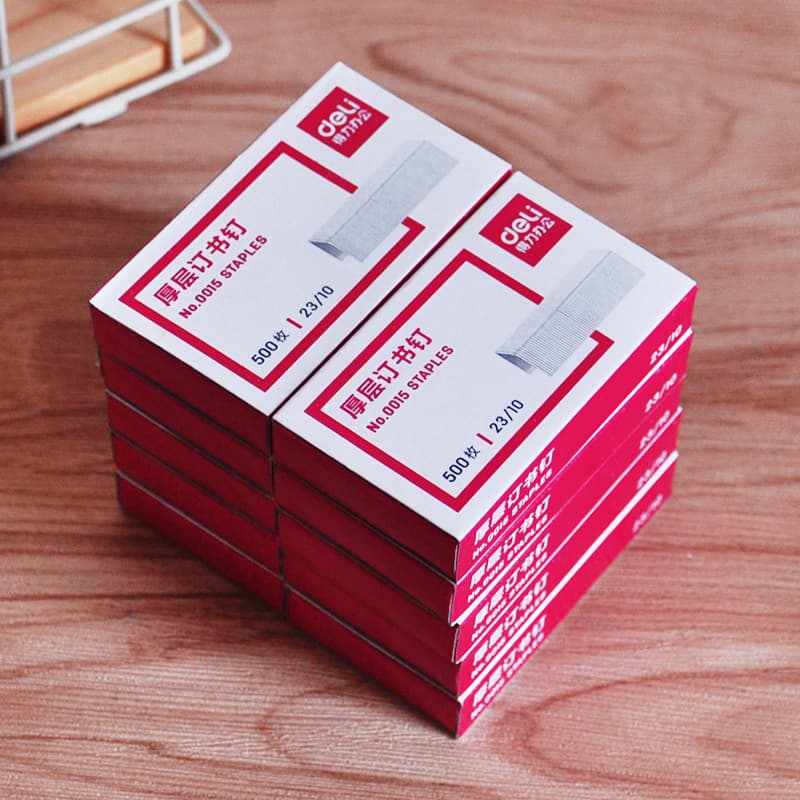 Deli Heavy Duty Thick Metal Staples 23/10 0015, Staples Up to 60 Sheets, Office Supplies Stapler