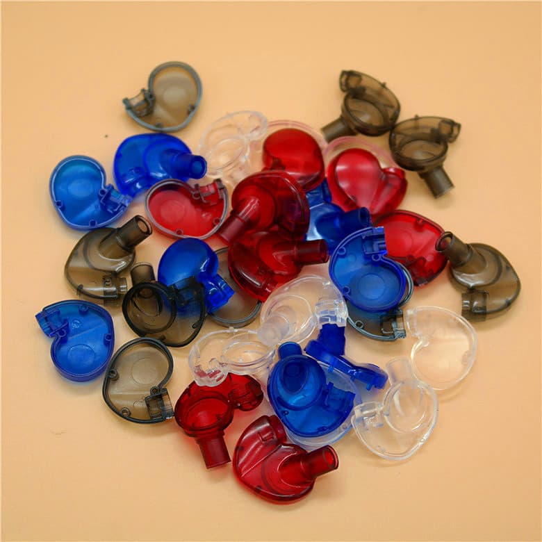 Shure-style Sports Earphone Shell for 10mm Driver with MMCX Female Socket, Detachable Design