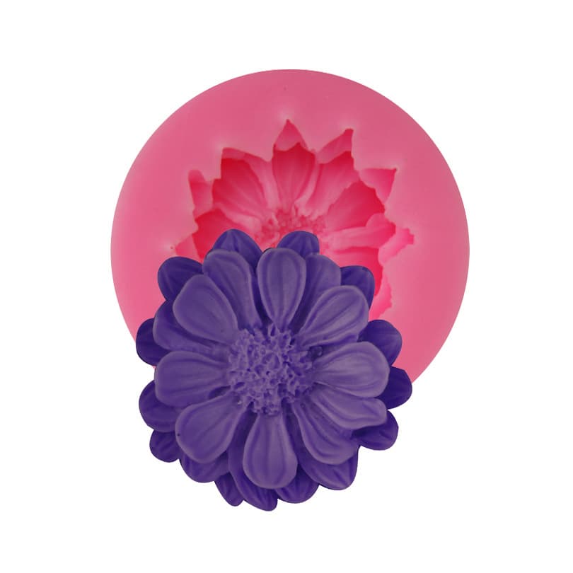 Single Daisy Shape Sugar Art Cake Mold Baking Silicone Mold Cake Decoration Tool Durable Food Grade Silicone Baking Molds