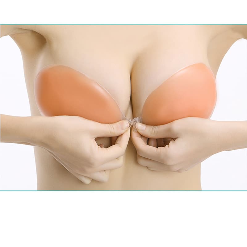 Classic Backless Silicone Bra Invisible Bra for Bridal Gown Push-up Invisible Bra Stickers Pasties Bra