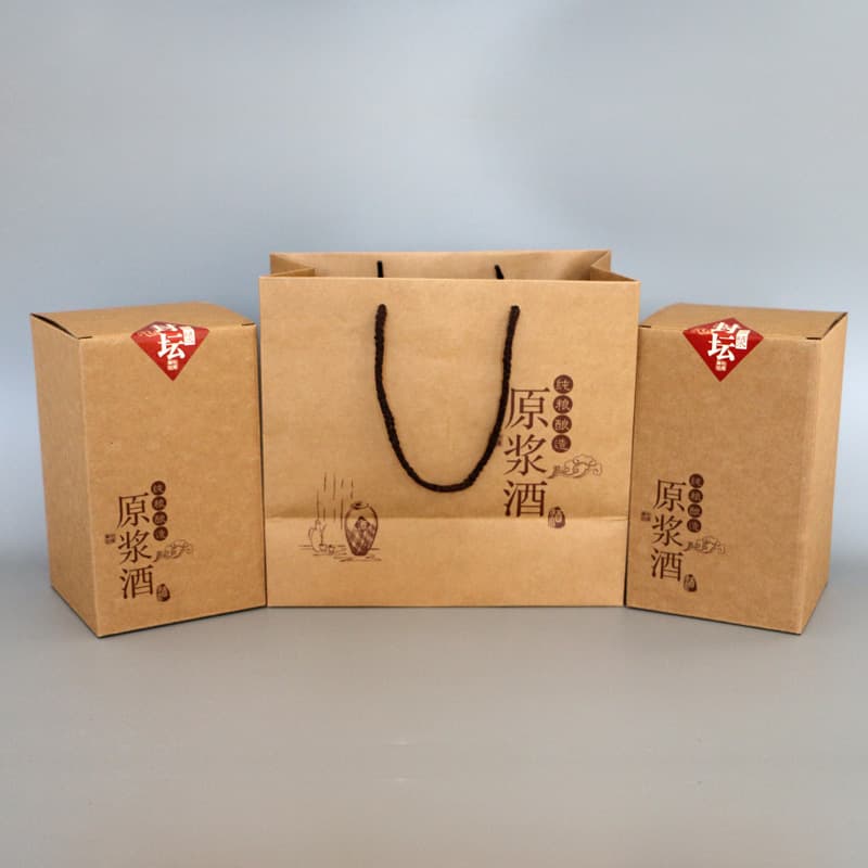 Manufacturer Wholesale Packaging: Universal 2-Jin Liquor Bottle Paper Box, High-end Retro Handheld Gift Box