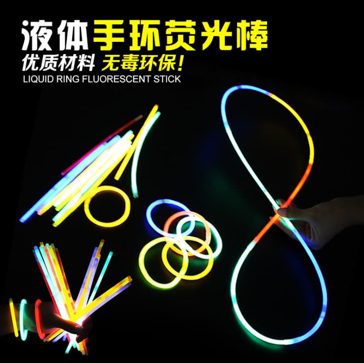 Colorful glow stick wholesale 100 pieces/silver light stick free connector party concert glow stick disposable glow stick