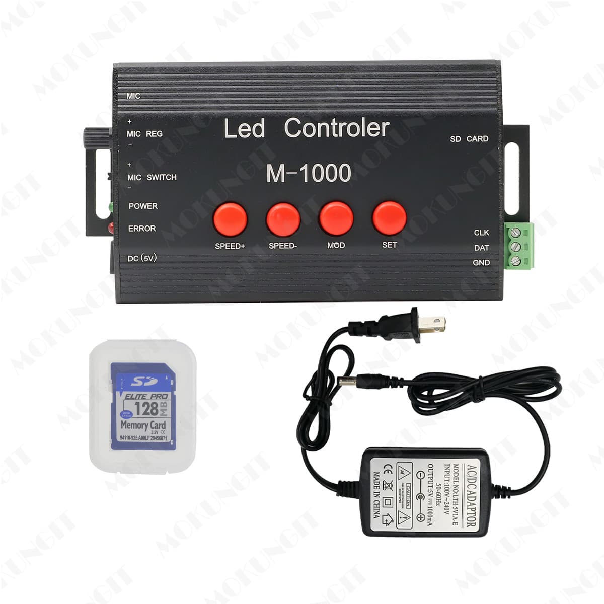 M-1000 LED Sound-Activated Controller WS2812B WS2801 Music Controller New Version