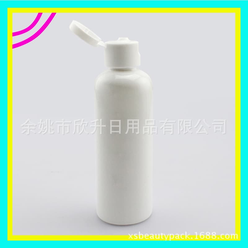 White Hand Sanitizer Bottle 100ML Flip Top Lotion Bottle Shampoo Body Wash Bottle 100ml Hydrosol Bottle