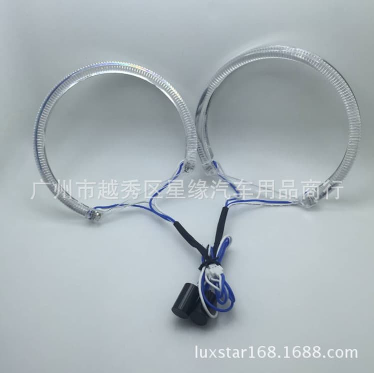 Colorful Modified LED E39 E46 Light Guide 131MM Half-Circle Angel Eye Ring Modified Headlight Fog Light