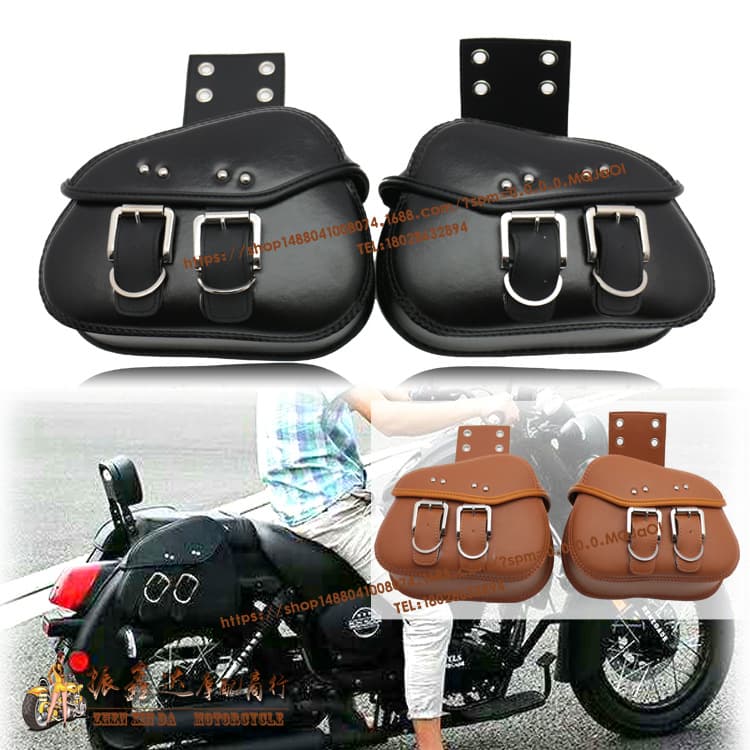 Motorcycle Side Bag Cruise Prince Car Electric Car Mini Hanging Bag Side Box Leather Hanging Box Saddle Bag Tool Kit