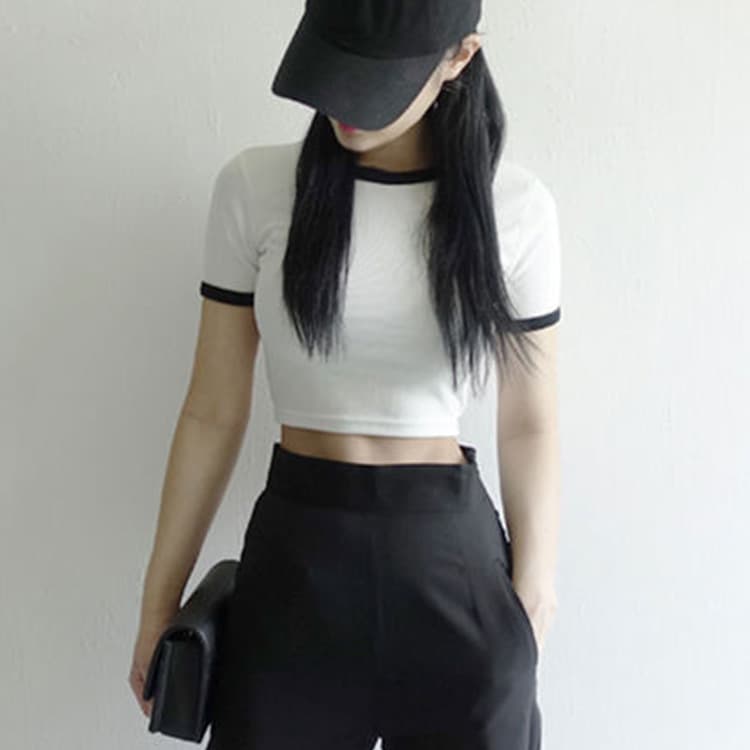 2021 Summer Premium Korean Style Women's T-Shirt Combed Cotton Short Sleeve T-Shirt Women's Undershirt Wholesale Base Layer