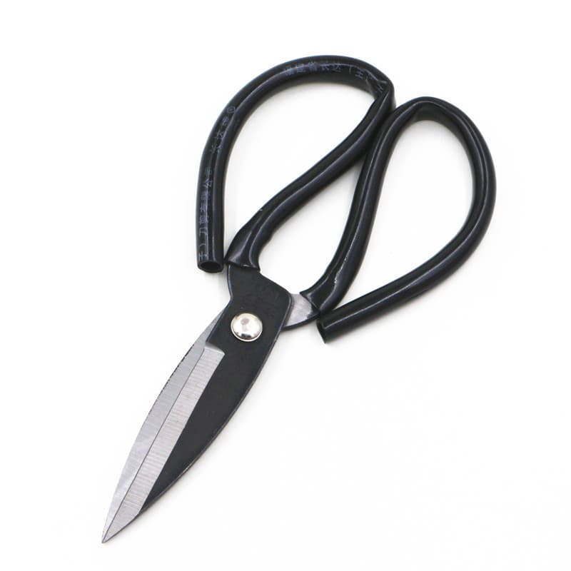 21cm black plastic handle Big Head No. 1 household scissors large sharp big head scissors household sewing scissors